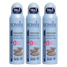 Bionsen Sensitive Aluminium Free Deodorant Spray 150ml x3