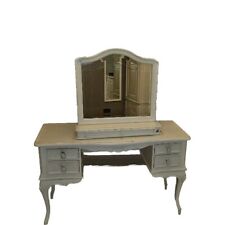 Antique White Ivory Large Wooden Dressing Table 4 drawers Bedroom French Assembl