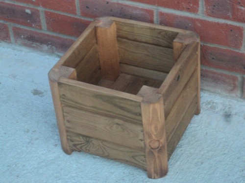 Small square planter 27cm - square,