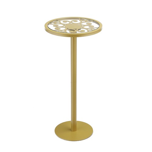 Zexvida gold drink table - zexvida,
