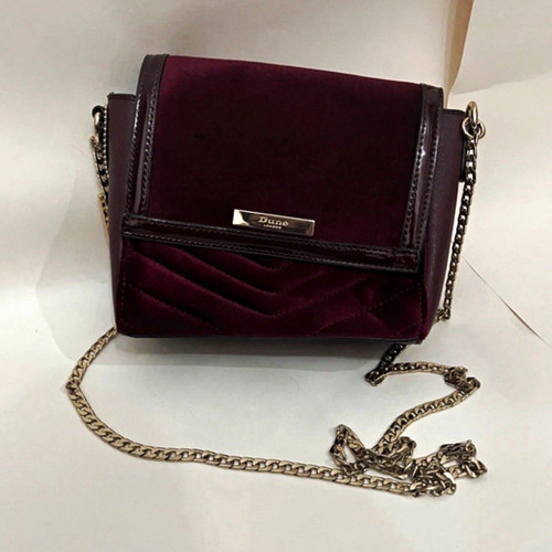 Dune burgundy velvet - burgundy,