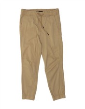 ZARA Mens Joggers Casual Trousers Small W30 L28 Beige AN09