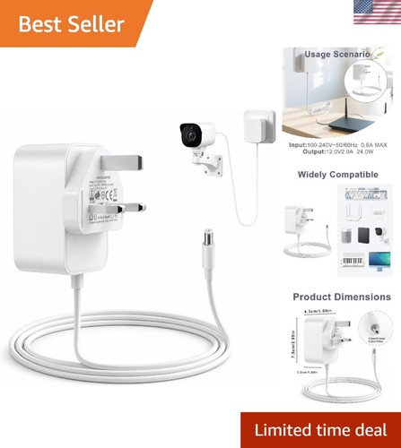 12v power adapter compatible - 12v,