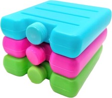 3x Reusable Freezer Blocks Ice Cool Pack Cooler Bag Picnic Travel Lunch Box BBQ