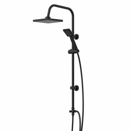 Matt black bath shower - bath,