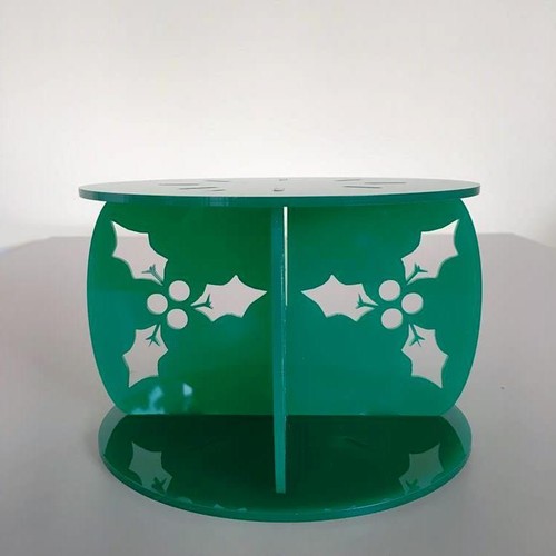 Holly round green cake - green,