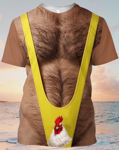 Hairy chest graphic funny - hairy,
