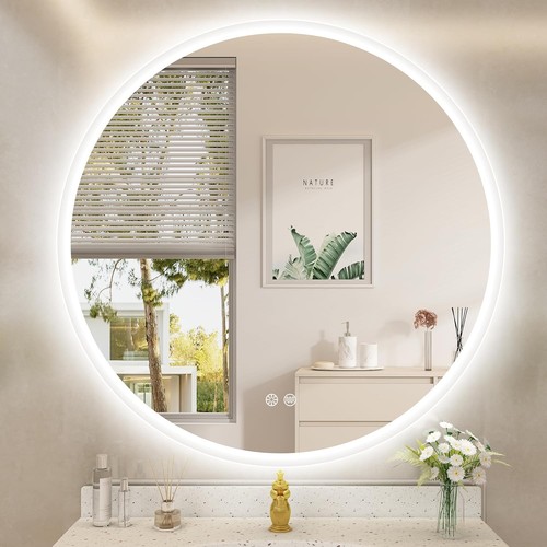 Bathroom mirror with led - with,