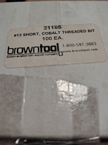 Aircraft tools cobalt - aircraft, 1/4"-28