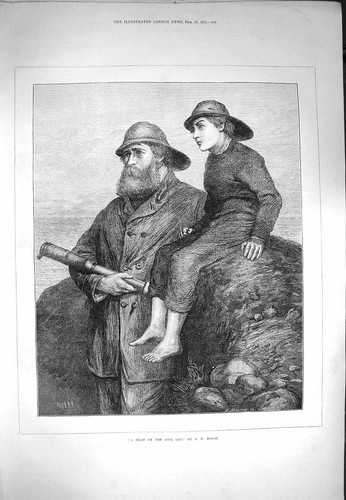 Original old antique print - original,