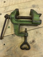 Vintage Watchmaker Gunsmith Machinist Bench Top Vise Clamp Anvil