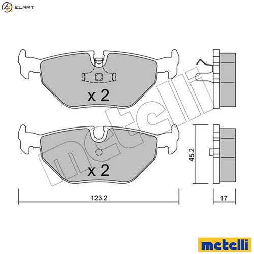 Brake pad set disc - brake,