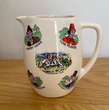 Vintage Widecombe Fair Crown Devon Character and Verse Cream Milk Ceramic Jug