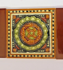 Tile set for fireplace cast iron insert of hearth