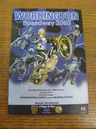 2003 speedway programme - 20/09/2003,