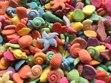 50 Small Edible Fondant Sea