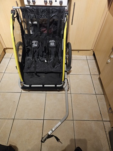 Halfords double bike trailer - double,