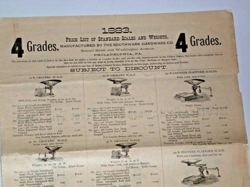 Antique 1880s scale catalog - 1880s,