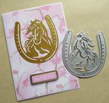 Pony Horse & Horseshoe Metal