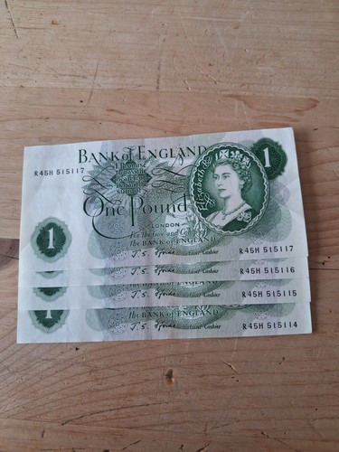 Note uncirculated bank - 4, £1