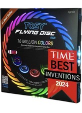 TOSY Flying Disc -108 RGB Multicolor LEDs, Super BrightRechargeable, Waterproof,