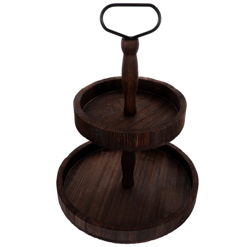 Rustic cake stand wooden - stand,