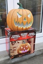 Large 17" Halloween Pumpkin Decoration Motion Sensor Activated lights & sound