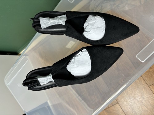 Boohoo black slingback block - boohoo,