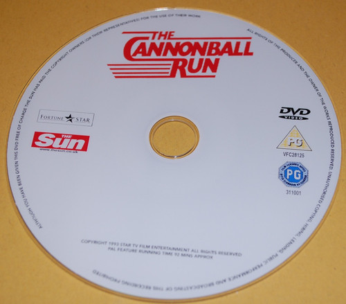 The cannonball run disk only - -,
