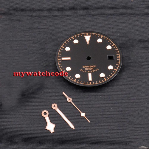 4mm black dial watch - black,