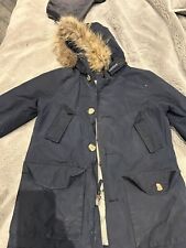 Woolrich Fur Trim Kids Padded Winter Parka Coat 10 Years