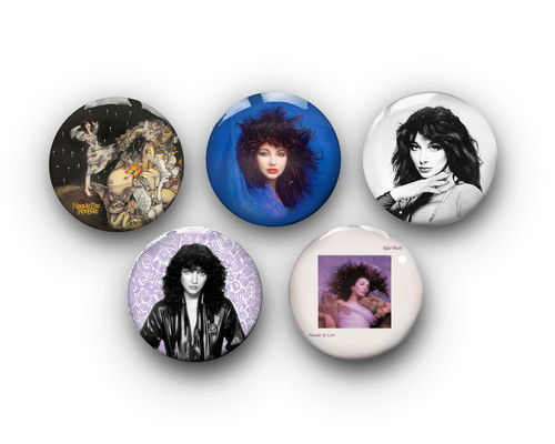 Kate bush pin badges set - badges,