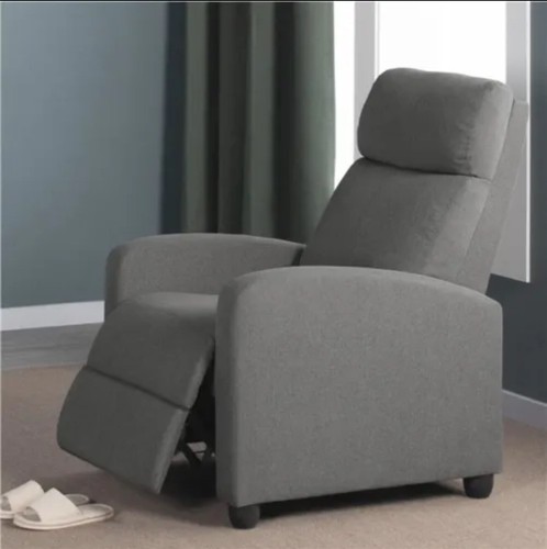 Fabric recliner chair - chair, single
