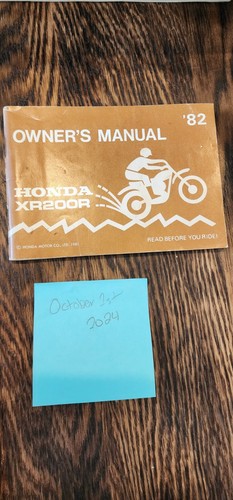 Honda xr200r 1982 owners - honda,
