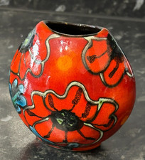 POOLE POPPYFIELD PURSE VASE