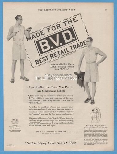 1927 bvd union suit - suit, mens