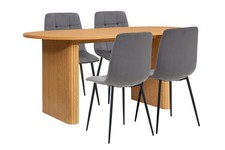 AXEL Oval Fluted Dining Table