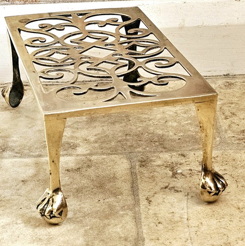 Victorian brass rectangular - brass,
