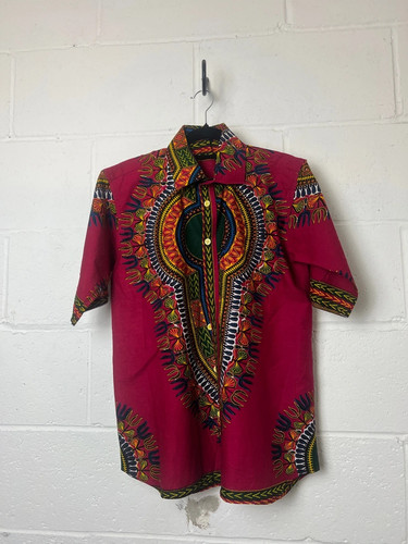 Vintage african print dashiki - vintage,