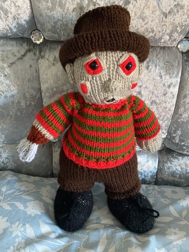 Horror doll hand - , knitted