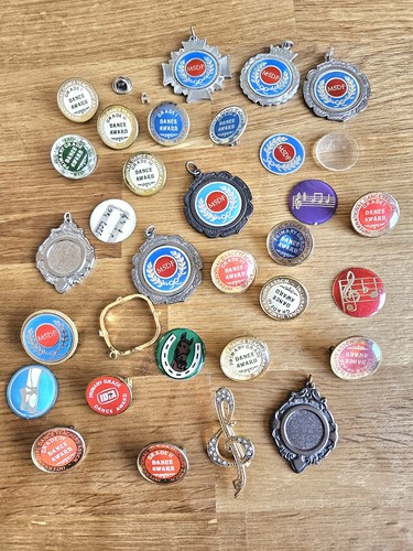 Vintage idta dance badges - vintage,