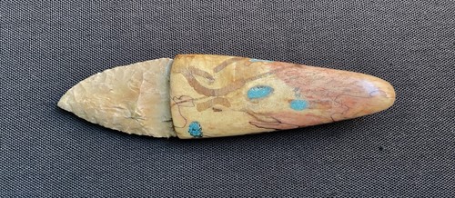 Flint knapped stone knife - stone, knife-