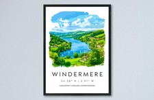 Windermere Watercolor Poster