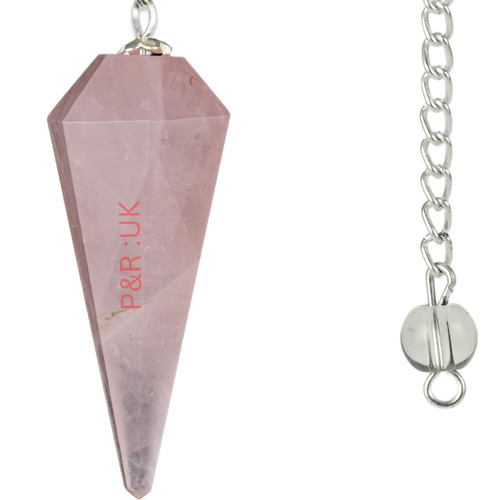 Rose quartz pendulum - rose,