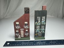 2pcs Wooden Flat Decorative