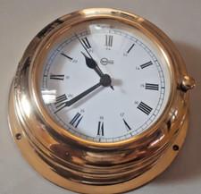 Vintage BARIGO ADMIRAL Ship Clock Quartz Made in Germany Brass material