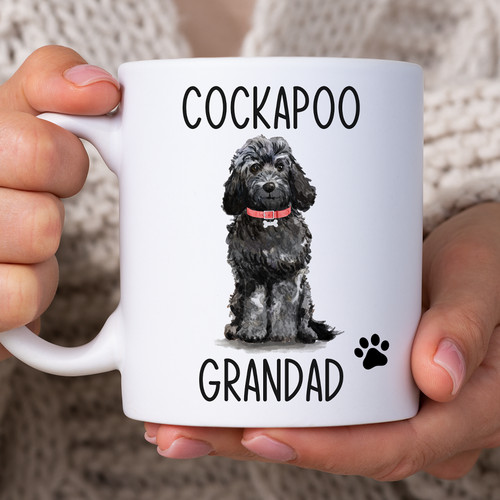 Cockapoo grandad mug dog - cockapoo,