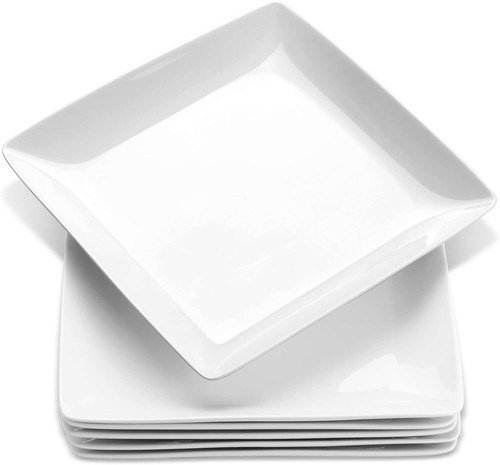 Porcelain square dinner - porcelain,