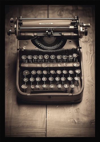 Dramatic vintage typewriter - dramatic,