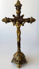Large ornate brass altar - brass,